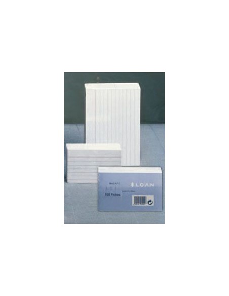 PAQ 100 FICHAS RAYADAS Nº3 10X15CM LOAN